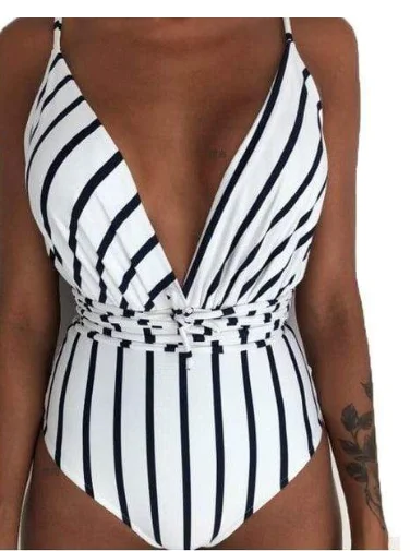New Siamese sexy slim print swimming suit swimsuit bikini manufacturers spot swimwear wholesale Printed one-piece swimsuit - Image 4
