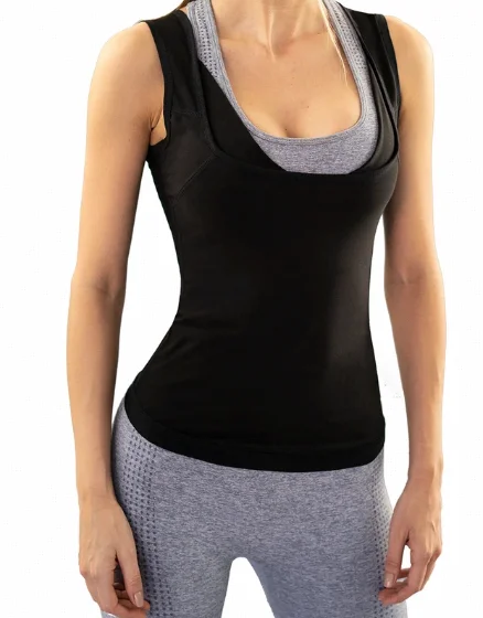 Men's and women's corset sweating clothes fat burning abdomen fitness sweating vest running sports yoga vest Dropshipping - Image 5